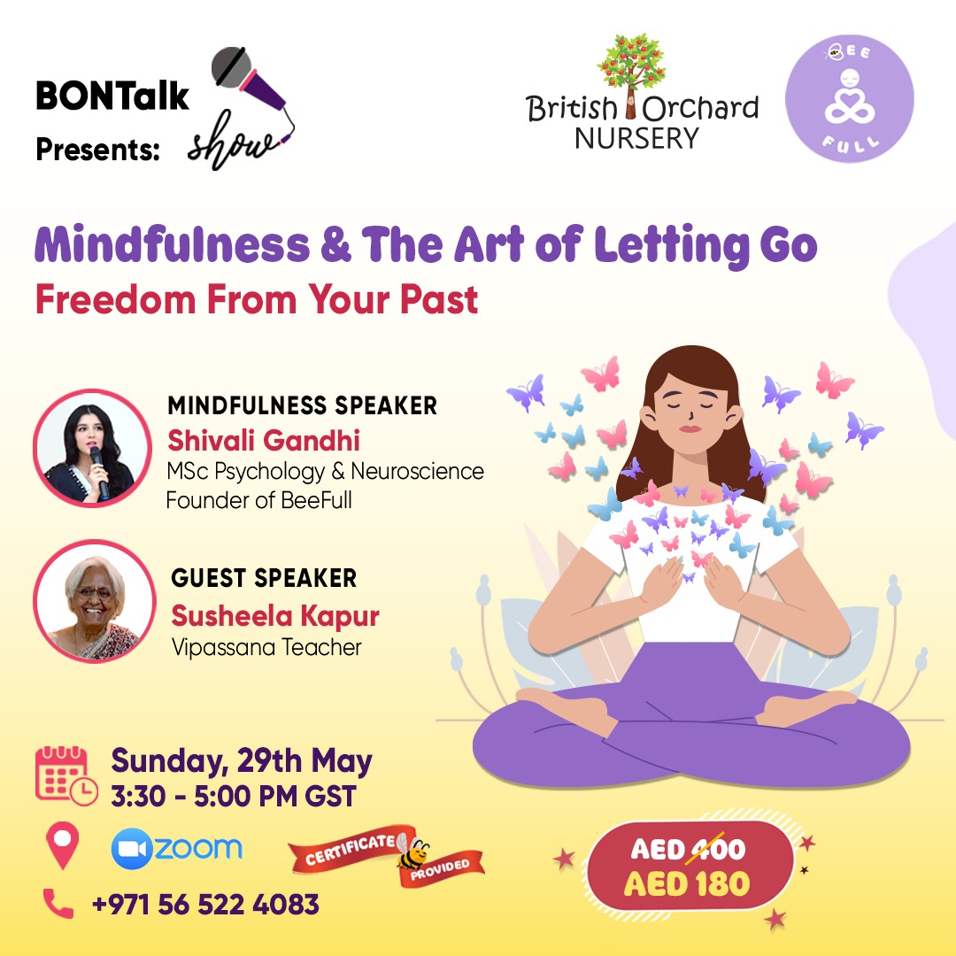 ⚠️Attention BeeFull & BON Family⚠️ As a #mentalhealth special, Team BeeFull presents our one of a kind talk show for the month of May that will give you the freedom from your past using mindfulness 🧘🏻‍♀️