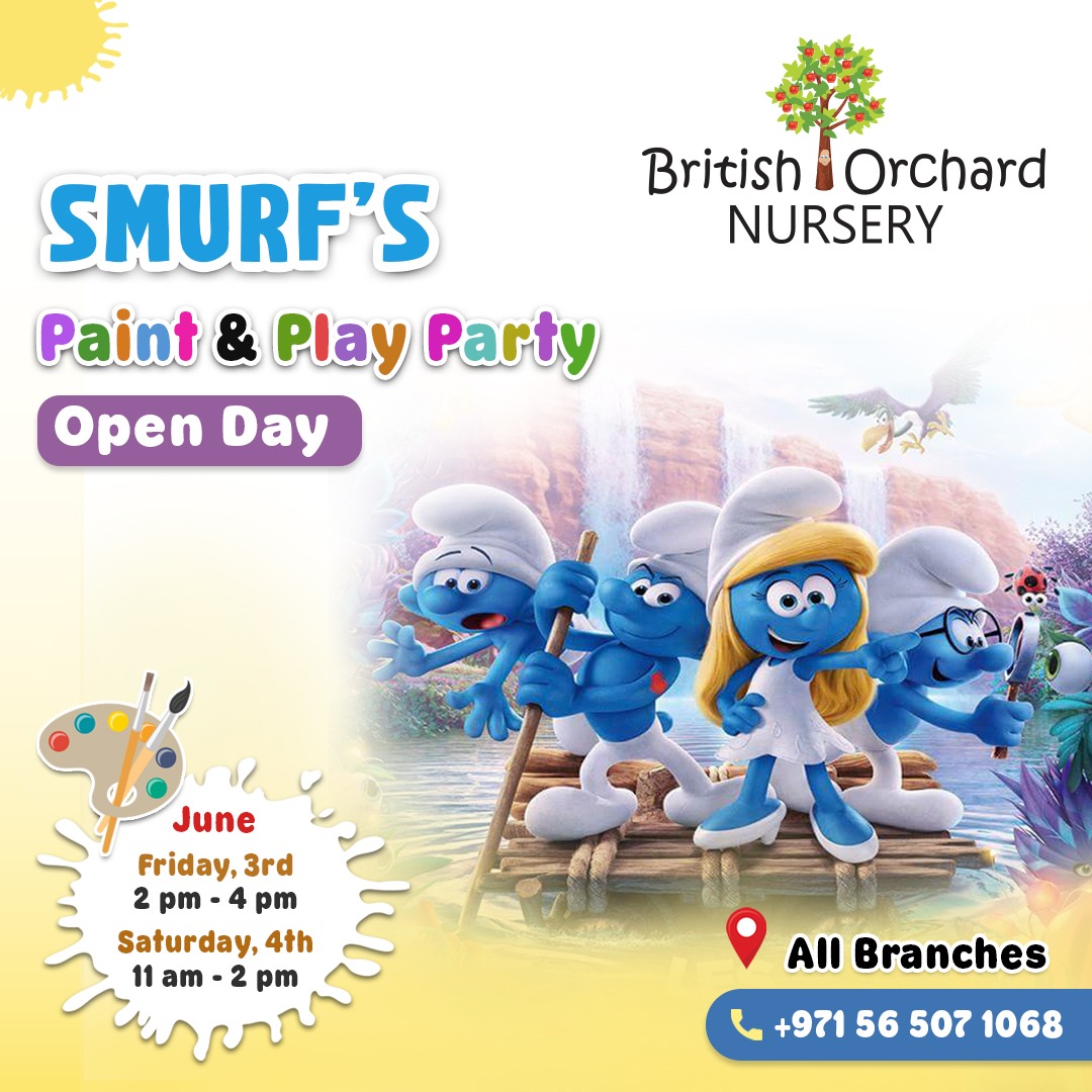 The SMURFS are coming to BON 😀 🎨 Join us for a paint party for our next open day ❤️