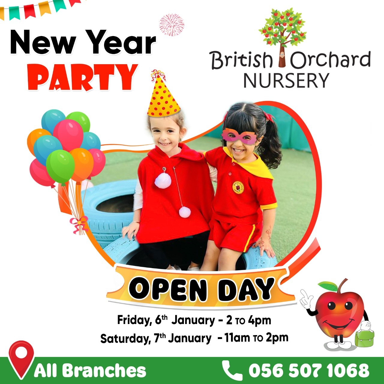 Join us for a New Year Party OPEN DAY 
