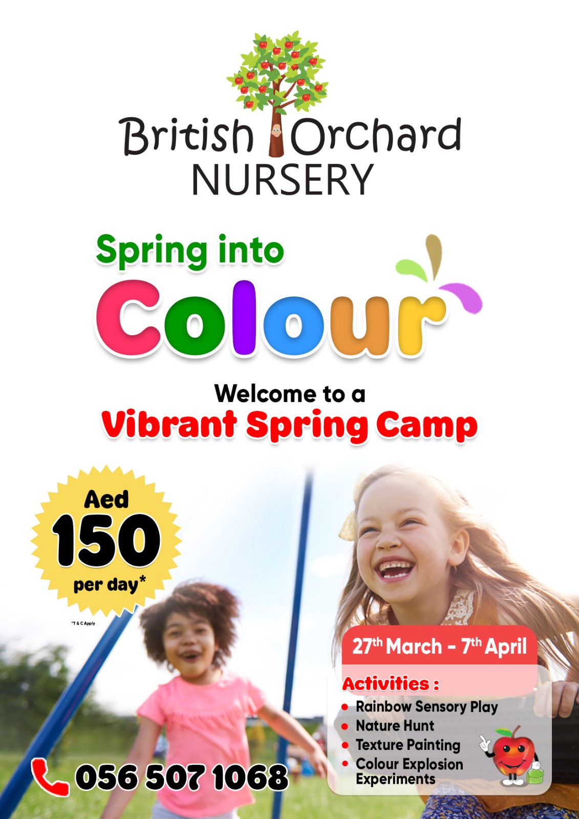 Our Spring camp is in full bloom with a Pop of Colour!