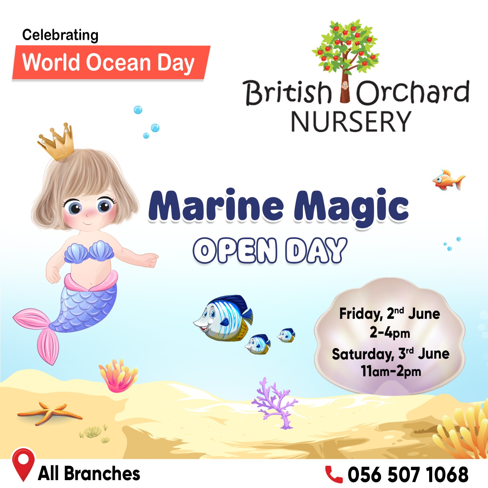 If you're looking for a safe and nurturing Nursery in Dubai for your child, look no further! 🧜🏼‍♀️🌊