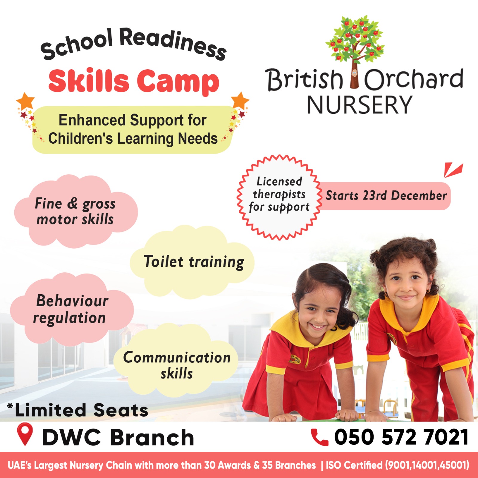 School Readiness Skills Camp